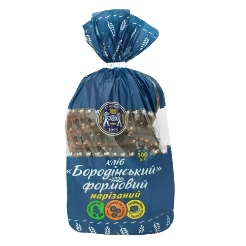 Хліб нарізаний Бородінський Кулиничі м/у 500г