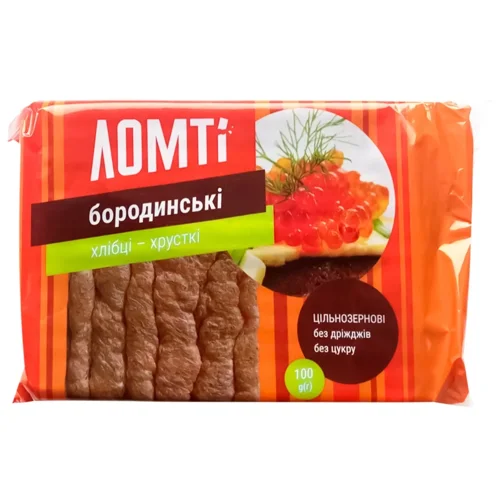 Хлібці Ломті Бородинські 100г