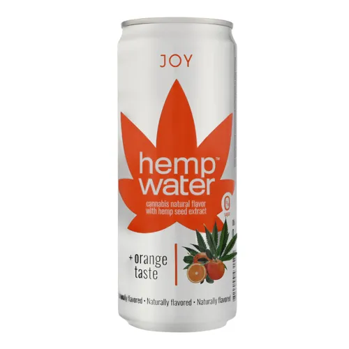 Напій базалкогольний слабогазований зі смаком канабісу та апельсину Hemp Water Joy з/б 0.33л