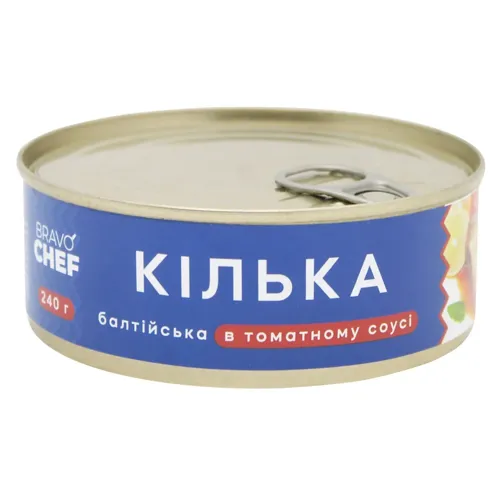 Кілька Bravo Chef в томатному соусі 240г