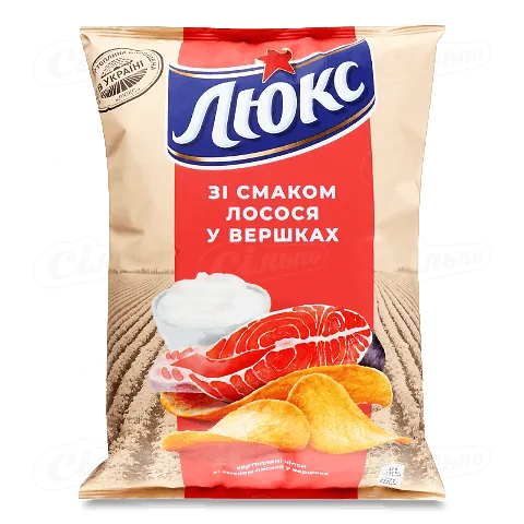 Чіпси Люкс Лосось у вершках картопляні 125г
