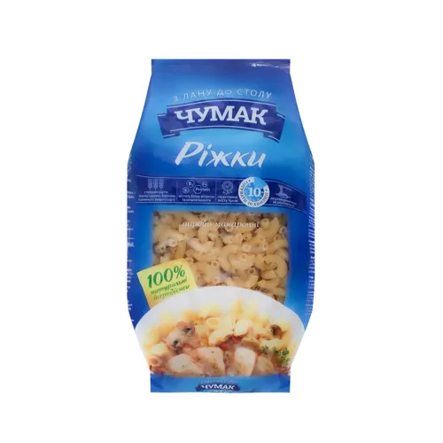Вироби макаронні Ріжки Чумак м/у 400г