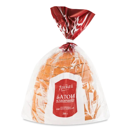 Батон Класичний Вищого Ґатунку Половинка В Нарізці, 200г