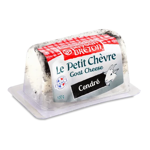 Сир Вищого Ґатунку Paysan Breton Вкритий Попелом, 45% Козиного/Корів'ячого Молока, 200г