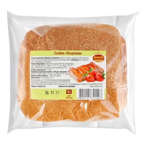 Слойка Полуниця Добрий м/у 0.13кг