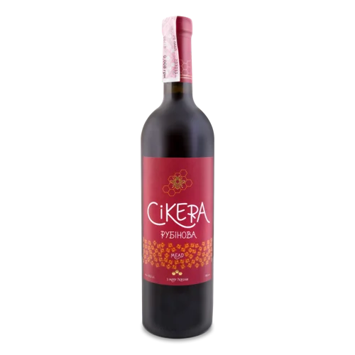 Алкогольний Напій Медовий Рубінова Cikera, в/ґ, 0.75л, 14%