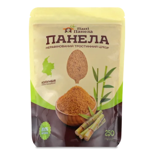Цукор Тростинний Нерафінований Панела, п/пл 250г