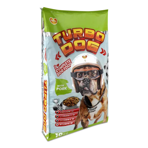 Корм сухий повнораціонний для дорослих собак з свининою Turbo Dog, в/к, 10 кг