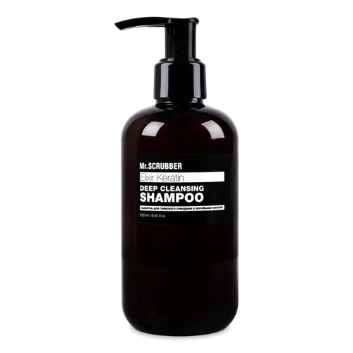 Шампунь Для Глибокого Очищення З Протеїнами Кератину Elixir Keratin Mr.Scrubber, 250мл