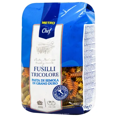 Макаронні вироби Metro Chef Фузіллі трикольорові з твердих сортів пшениці 1кг