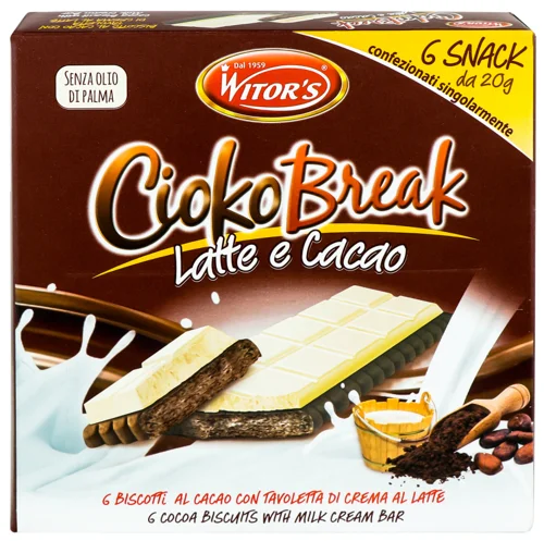 Печиво З Чорним Шоколадом Witors, 120 Г