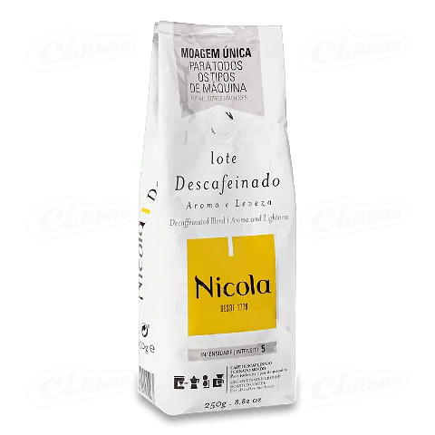 Кава мелена Nicola Blend Descafeinado без кофеїну, 250г