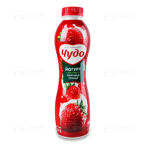 Йогурт Чудо Полуниця-суниця 2,5% 520г