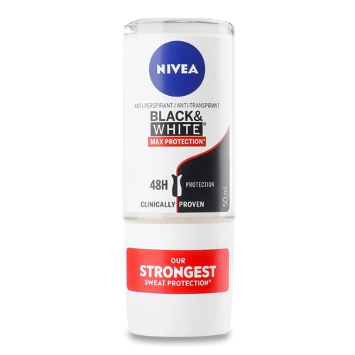 Антиперспірант Кульковий Max Protection Black&White Nivea, 50мл