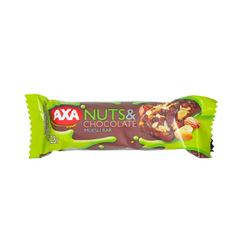 Батончик зерновий Nuts&Chocolate Axa м/у 25г