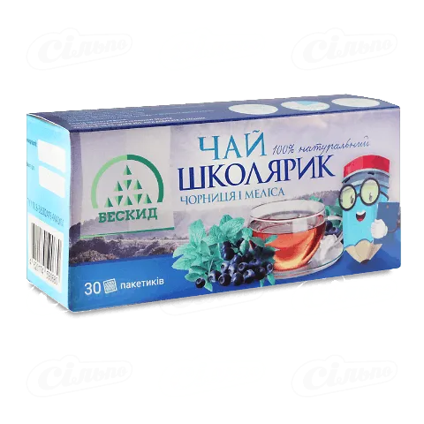 Чай трав'яний «Бескид» «Школярик», 30*1г