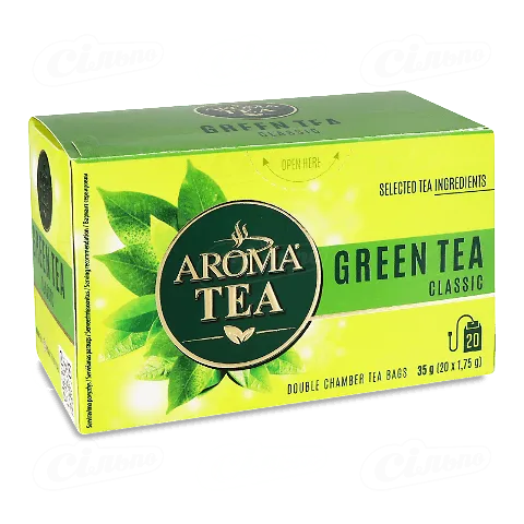 Чай зелений Aroma Tea Classic, 20*1,75г