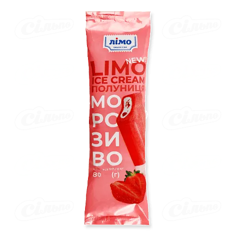 Морозиво «Лімо» полуниця ескімо, 80г