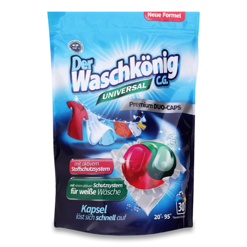 Пральні капсули Universal Duo Caps Der Waschkonig, 30х18г