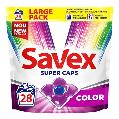 Капсули для прання Savex color 2 в 1 автомат 25шт