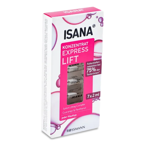 Ампули для Обличчя Express Lift Isana 7шт, Вищий ґатунок