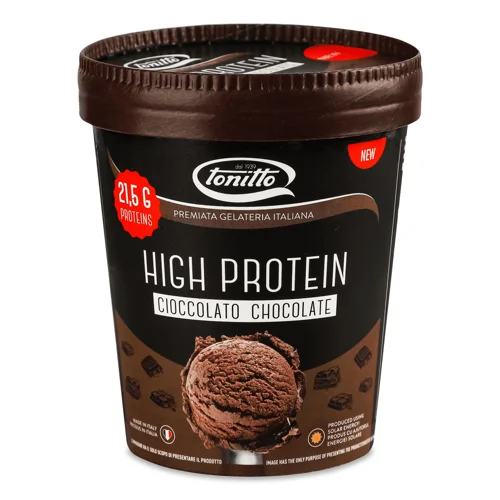 Морозиво Tonitto з шоколадом високопротеїнове,250г