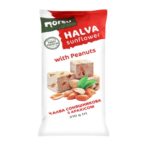 Халва соняшникова Novus з арахісом 210г