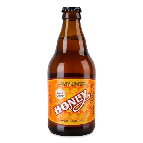 Пиво Світле Нефільтроване Неосвітлене Непастеризоване Honey Saga 0.33л 5.8% с/б