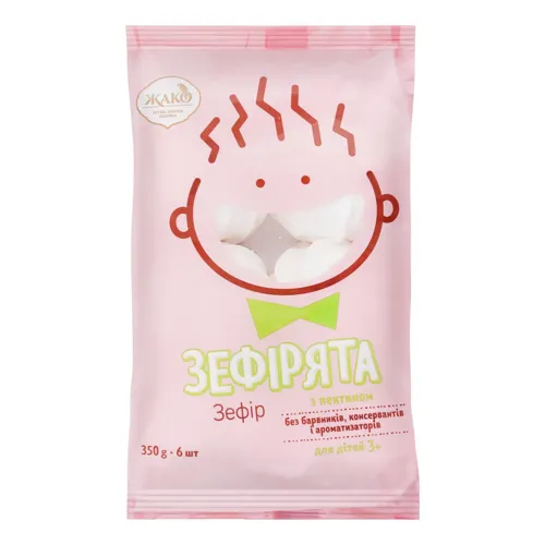 Зефір для дітей від 3 років Зефірята Жако м/у 350г
