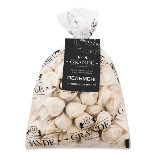 Пельмені Яловичо-Свинні La Mia Grande Famiglia, м/у, 800 г, в/ґ