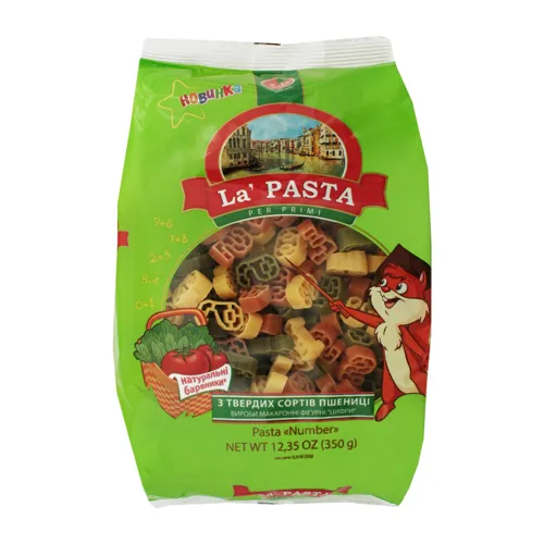 Макаронні вироби Цифри La Pasta м/у 350г