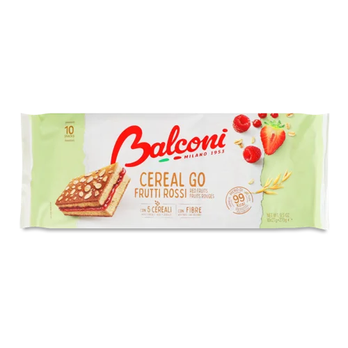 Бісквіт З Фруктами, В/ґ, Cereal Go Balconi, 10 Х 27 Г