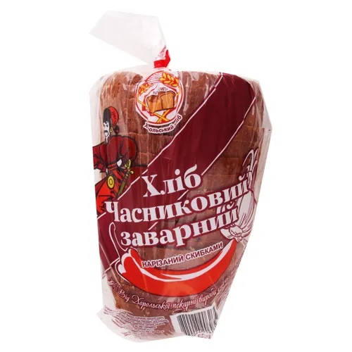 Хліб нарізний Часниковий заварний Хорольський хліб м/у 0.5 кг