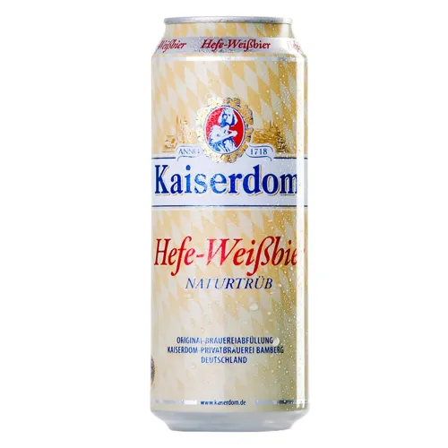 Пиво Kaiserdom Hefe-Weisbier світле з залізної банки 4,7% 0,25л