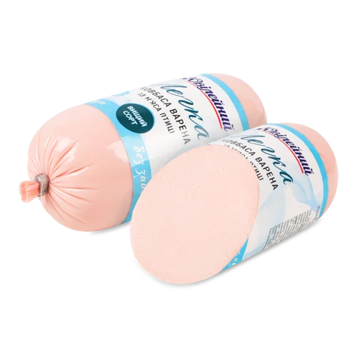 Ковбаса Варена Із М'яса Птиці В/С, Легка Ювілейний, 0.4 кг