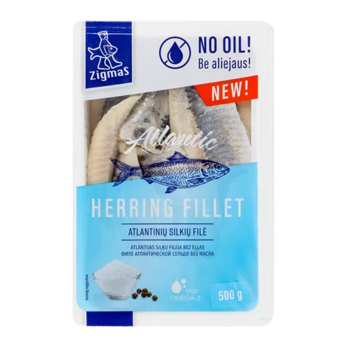 Оселедець Філе Солоний Без Олії В/ґ, 500г