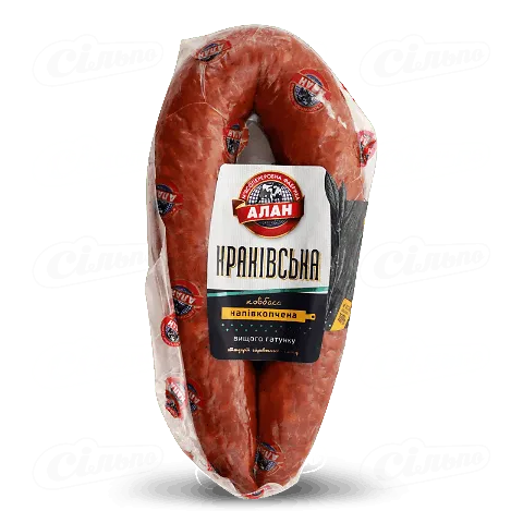 Ковбаса «Алан» «Краківська» напівкопчена вищого ґатунку, кг