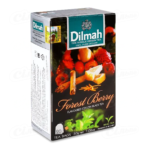 Чай чорний «Dilmah Forest Berry», 20 пакетиків по 1,5 г