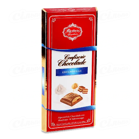 Шоколад молочний Reber вершки-нуга, 100г