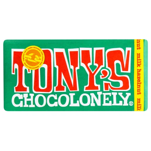 Шоколад молочний Tony's з фундуком 180г
