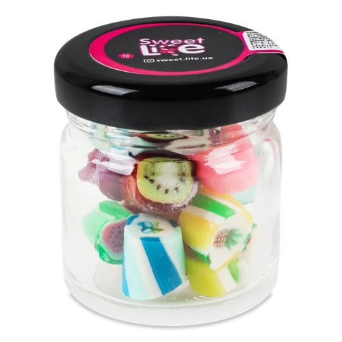 Карамель Сиров'ялена Баночка Sweet Life, Скляна банка 30г