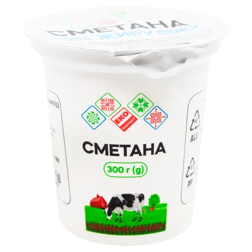 Сметана Еко Маркет 15% 300г