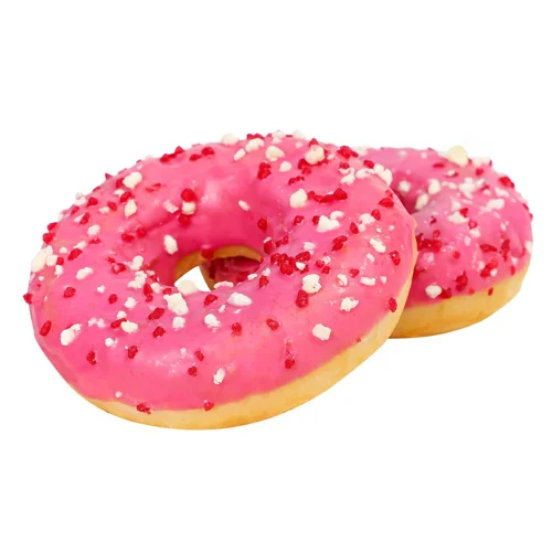 Донат з полуничною начинкою 70г