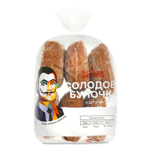 Булочка Солодова Вищого Ґатунку Chanta, м/у 6х35г