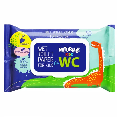 Туалетний папір вологий Naturelle Kids 50шт