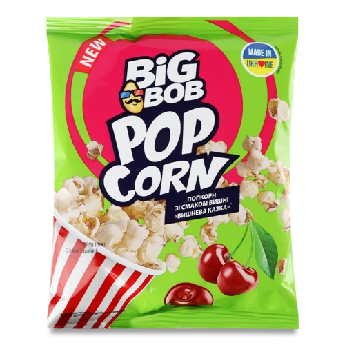 Попкорн Вишневий В/ґ, Вишнева Казка Big Bob, 25г