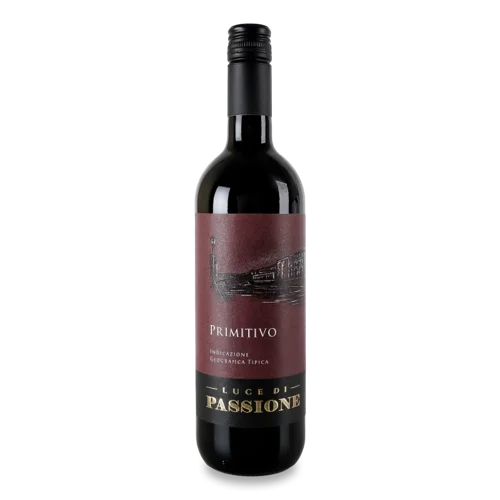 Вино Червоне Сухе Primitivo Luce Dі Passione, в/ґ, 0.75л, 13.5%