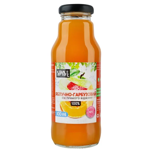 Сік Sims Juice яблучно-гарбузовий 0,3л
