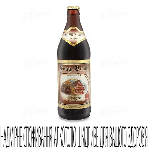 Пиво Krug-Brau Lager темне, 0,5л