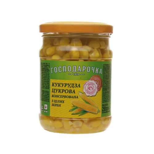 Кукурудза цукрова з цілих зерен Господарочка